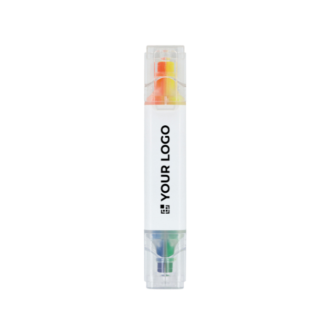 Textmarker mit 4 Farben und Keilspitzen
