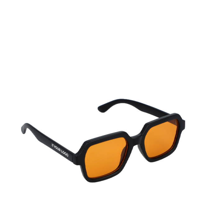 Rechteckige Sonnenbrille aus recyceltem Kunststoff mit UV400-Schutz