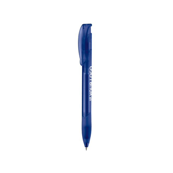 Kugelschreiber aus Kunststoff aus der EU, Jumbo-Mine, blaue Tinte