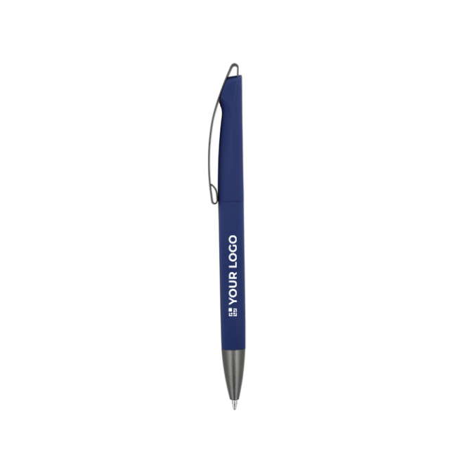 Drehkugelschreiber mit Soft-Touch-Oberfläche, blaue Tinte