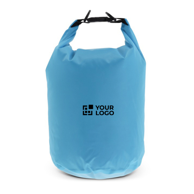 Wasserdichte Canvas-Tasche in verschiedenen Farben, 5 L Ansicht mit Druckbereich