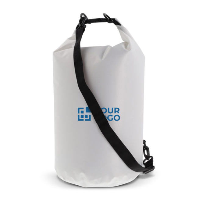 Wasserdichte Canvas-Tasche in verschiedenen Farben, 15 L Ansicht mit Druckbereich