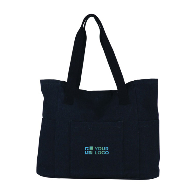 Einkaufstasche aus recyceltem Canvas mit Wascheffekt, 290 g/m2 Ansicht mit Druckbereich