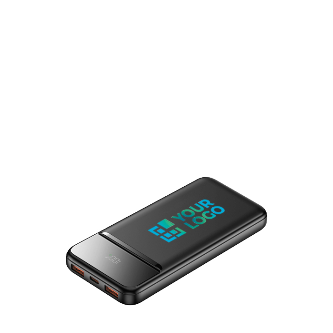 Kompakte Powerbank mit Schnellladen und LED Display 10000 mAh