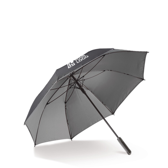 Winddichter Regenschirm mit ergonomischem Griff, Ø111 Ansicht mit Druckbereich