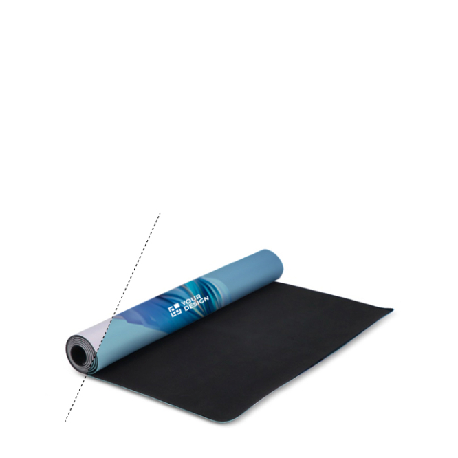 Yogamatte mit rutschfester Unterlage sublimieren