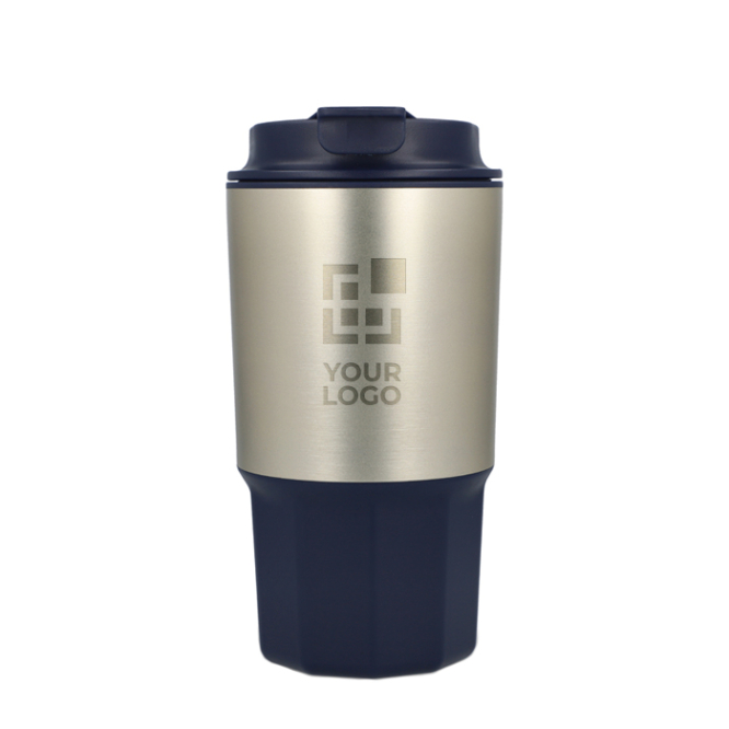 Edelstahl-To-Go-Becher mit Auslaufschutz 450 ml