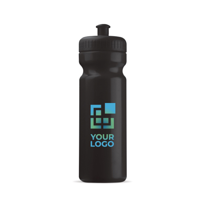 BPA-freie Kunststoff-Sportflasche, 100% auslaufsicher, 750 ml Ansicht mit Druckbereich