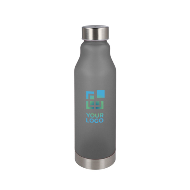 RPET-Flasche mit Tropfstopp und frosted Finish 600 ml