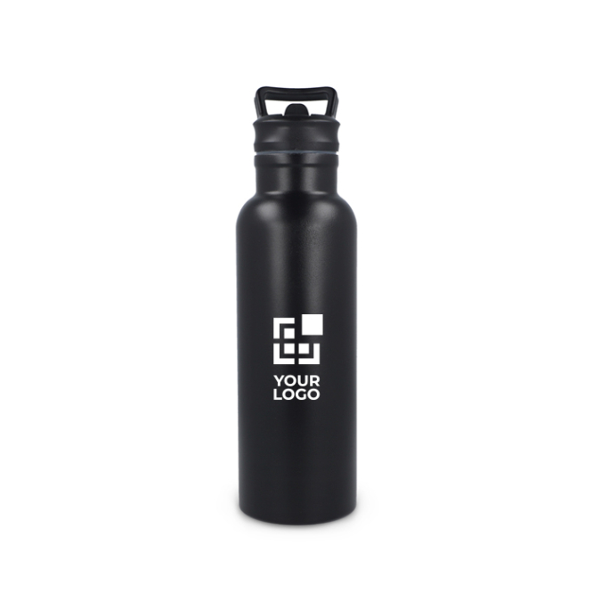 Thermoflasche Edelstahl mit Trinkaufsatz und Griff 500 ml