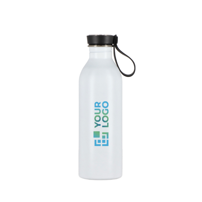 Edelstahlflasche mit Silikonhenkel am Deckel 500 ml