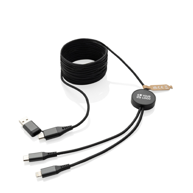 4-in-1-Ladekabel aus recycelten Materialien, 3 Meter