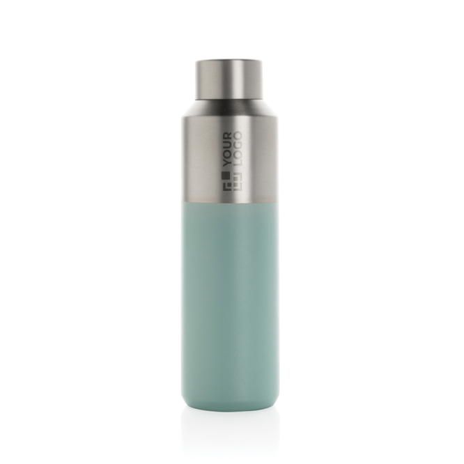 Auslaufsichere Thermosflasche aus recyceltem Stahl, 600 ml