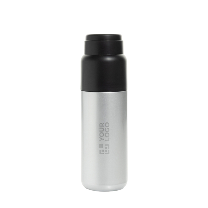 Thermoflasche mit integrierter Bechertasse, auslaufsicher und vakuumisoliert 500 ml