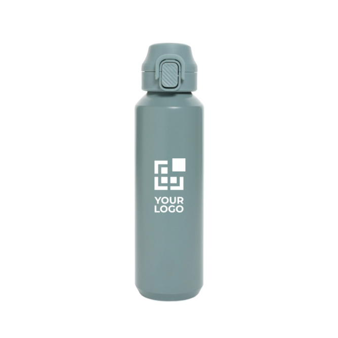 Sportflasche 600 ml aus recyceltem Stahl, auslaufsicher