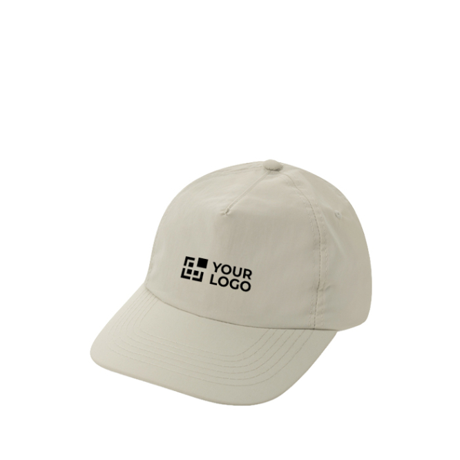 Leichte und atmungsaktive 5-Panel-Kappe aus recyceltem Nylon