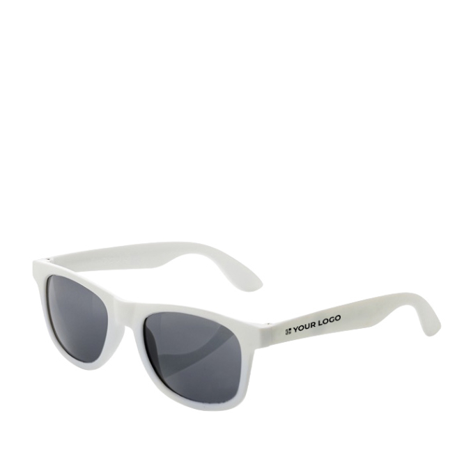 Sonnenbrille aus reyceltem Plastik PP  Ansicht mit Druckbereich