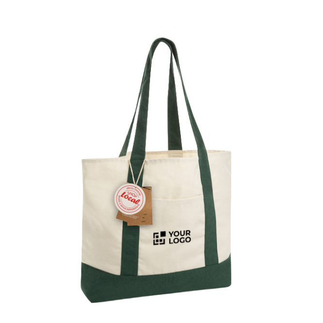 Tote-Bag aus recycelter Baumwolle mit Botschaft 20 l 350 g/m²