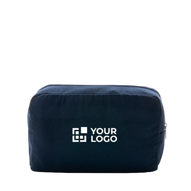 Kosmetiktasche aus recyceltem Canvas, 285 g/m² Ansicht mit Druckbereich