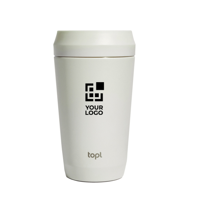 Thermobecher aus recyceltem Stahl mit 360°-Deckel 354 ml Topl To Go