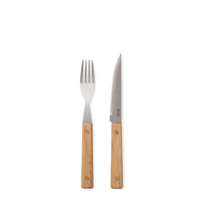 8-teiliges Grillbesteck-Set aus Edelstahl