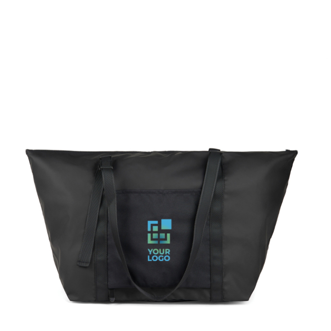 Wochenendtasche aus recyceltem Polyester mit Trolleyhülle