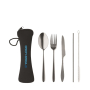 Bedrucktes Besteckset aus Stahl Ansicht mit Druckbereich