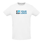 Technisches T-Shirts Unisex 130 g/m2 Ansicht mit Druckbereich