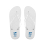 Bedruckte Flipflops mit PVC-Riemen Ansicht mit Druckbereich