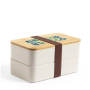 Doppelte Lunchbox, BPA-frei Ansicht mit Druckbereich