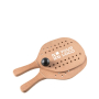 Strandschläger aus Holz in einer Tasche mit Ball