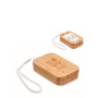 Bambusbox mit Riemen und kabelloser Ladefunktion, 15 W