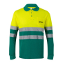Langarm-Unisex-Piqué-Poloshirt u.a. aus Baumwolle, 150 g/m2 