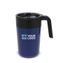 Doppelwandiger Edelstahlbecher mit Logo, 400 ml Ansicht mit Druckbereich