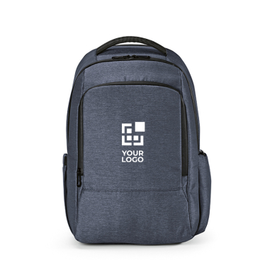 Zweifarbiger Laptop-Rucksack aus recyceltem Nylon, 15,6