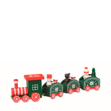 Weihnachtszug Holz mit Figuren personalisierbar