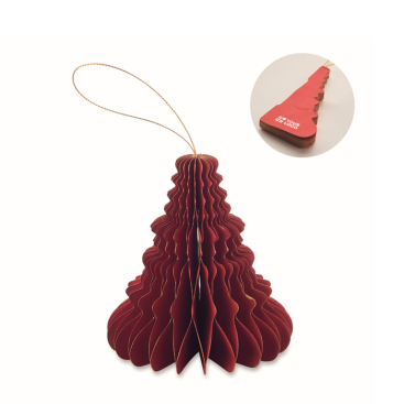 Papieranhänger Weihnachtsbaum personalisierbar
