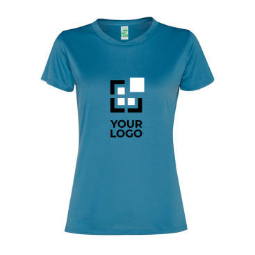 Technisches Damen-T-Shirt mit kurzen Ärmeln aus recyceltem Polyester 