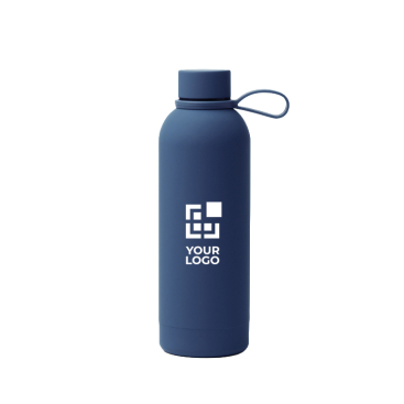 Thermoflasche aus recyceltem Edelstahl mit weichem Silikongriff 500 ml