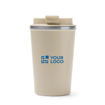 Thermobecher aus Edelstahl mit auslaufsicherem Schraubdeckel, 450 ml