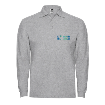 Langarm-Poloshirt aus Baumwolle 220 g/m2 Roly Direct Estrella 