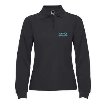 Damen-Poloshirt aus Baumwolle, Langarm 220 g/m2 Roly Direct Estrella 