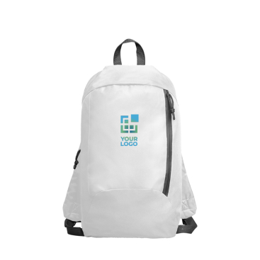 Polyester-Rucksack mit Fronttasche und verstellbaren Trägern