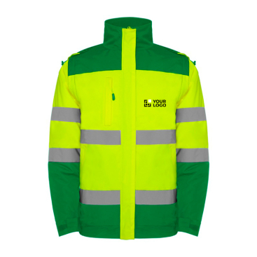 Wattierte Warnschutz-Parka mit Kapuze, 400 g/m2 Roly Epsylon 