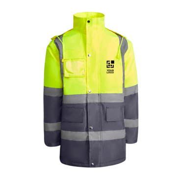 Gepolsterte Arbeitsparka als Werbegeschenk 395 g/m2 Roly Merak 