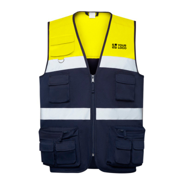 Arbeitsweste mit hoher Sichtbarkeit, Multitaschen 200 g/m2 Roly Beta 