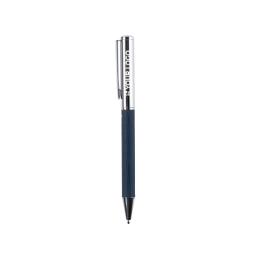 Rollerball Messing & rPET, drehbar, personalisierbar, blau