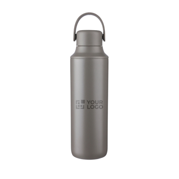 Trinkflasche aus Edelstahl mit zwei verschiedenen Verschlüssen, 500 ml