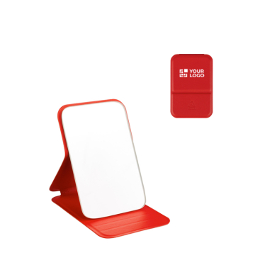 Faltbarer Taschenspiegel mit Deckel aus Kunstleder 70x11 cm