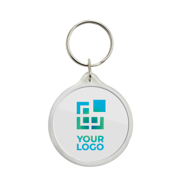 Kunststoff-Schlüsselanhänger aus europäischer Fertigung mit Metallring